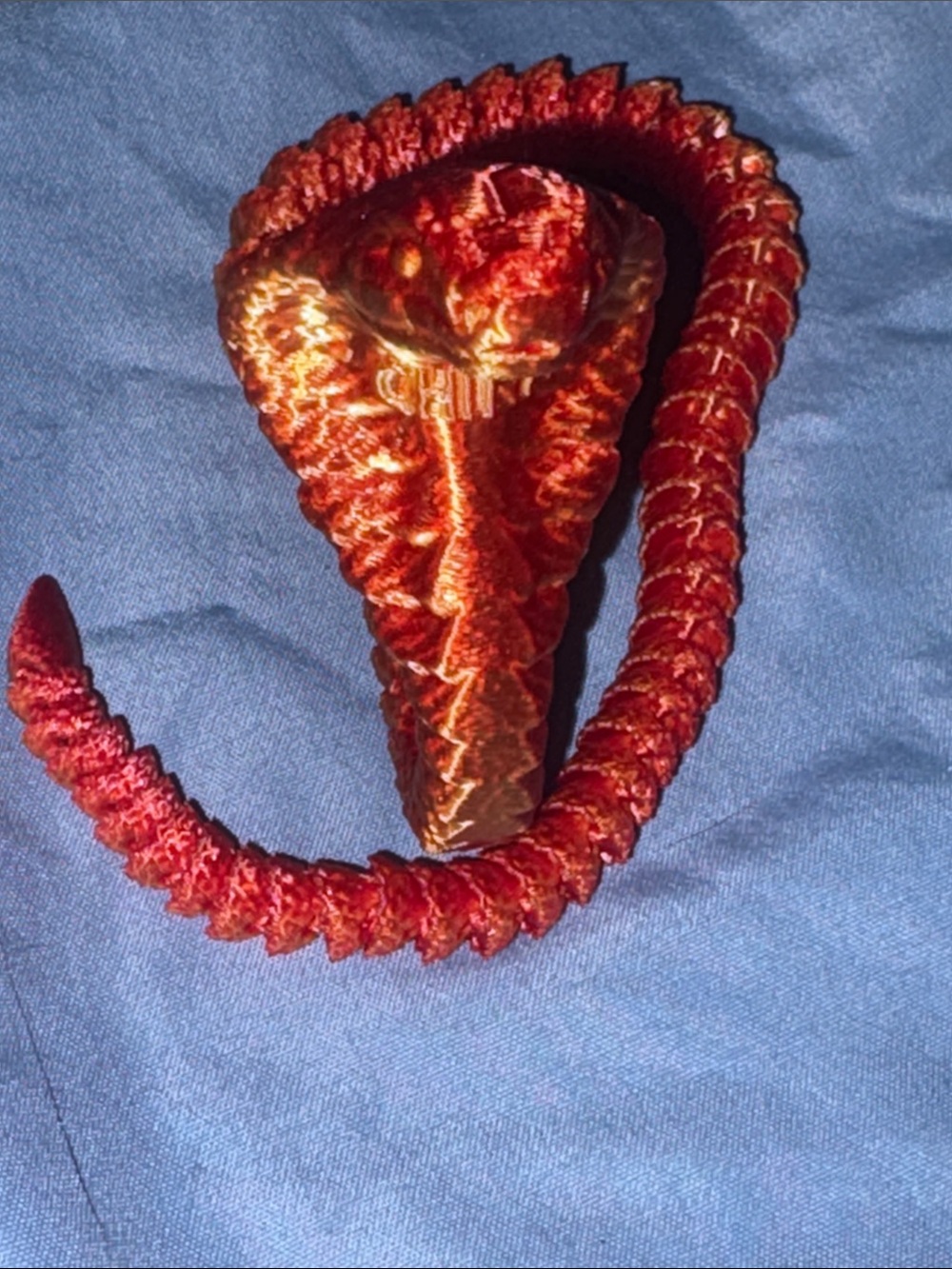 Plush Red Cobra Kids Toy - Soft Snakelike Plush